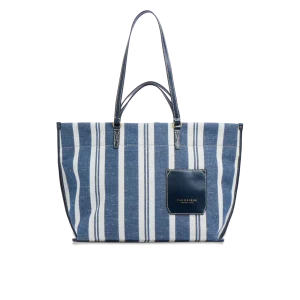 Borsa shopper pelle e tessuto The Bridge