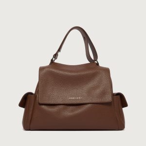 Borsa Sveva Sense Cargo Midi a spalla in pelle con tracolla Orciani
