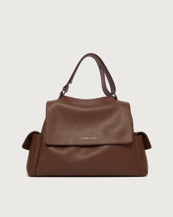 Borsa Sveva Sense Cargo Midi a spalla in pelle con tracolla Orciani