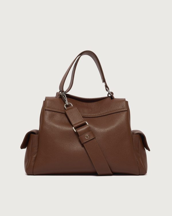 Borsa Sveva Sense Cargo Midi a spalla in pelle con tracolla Orciani - immagine 2
