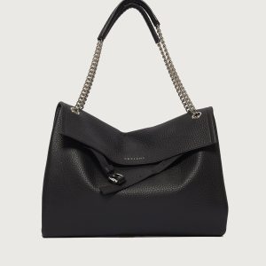 Borsa Venus Soft Midi a spalla in pelle martellata Orciani