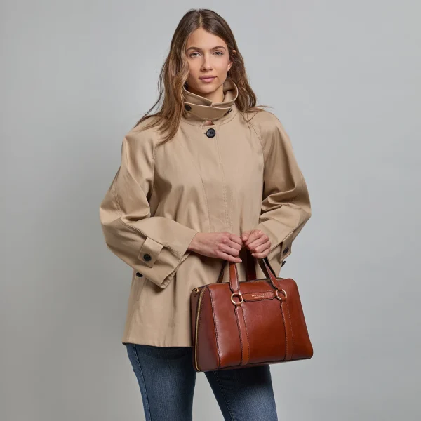 Borsa grande a mano in pelle con tracolla The Bridge - immagine 3