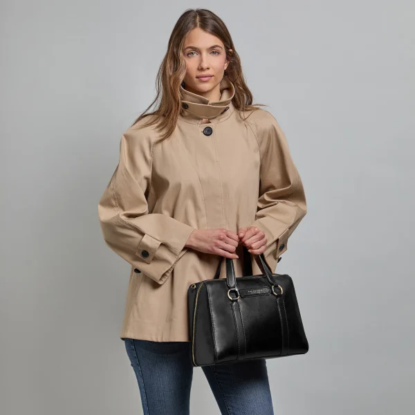 Borsa grande a mano in pelle con tracolla The Bridge - immagine 3
