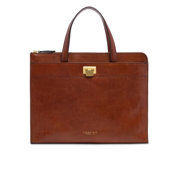Cartella in pelle donna porta pc The Bridge
