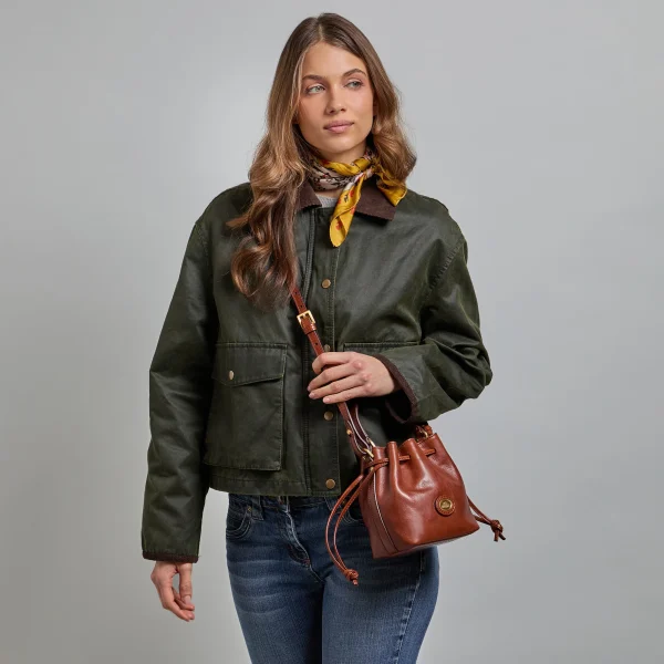 Borsa secchiello pelle con tracolla mini size The Bridge - immagine 3