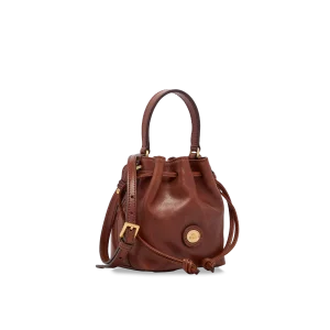 Borsa secchiello pelle con tracolla mini size The Bridge