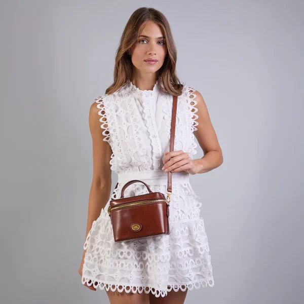 Bauletto in pelle con tracolla removibile The Bridge - immagine 3