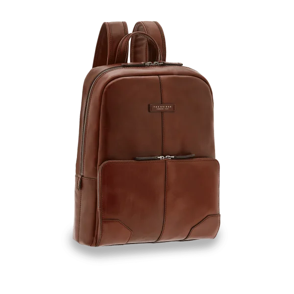 Zaino in pelle porta pc uomo una zip The Bridge